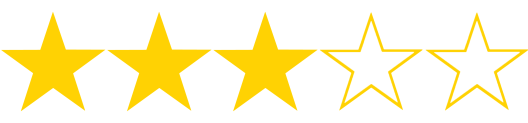 Image result for three stars out of five